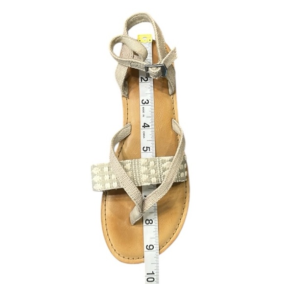 Toms Women's Lexie Oxford Tan Heritage Diamond Tribal Sandal Size 6 - Picture 13 of 13